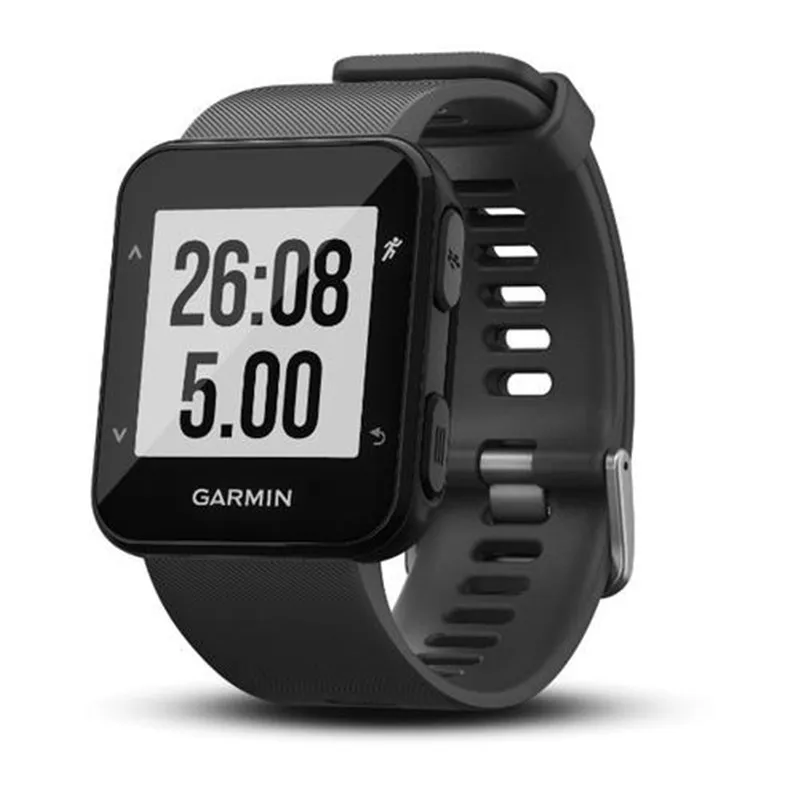 Оригинальные gps спортивные часы Garmin Forerunner 30 фитнес-трекер монитор сердечного ритма водонепроницаемые цифровые часы под платье - Цвет: Серый