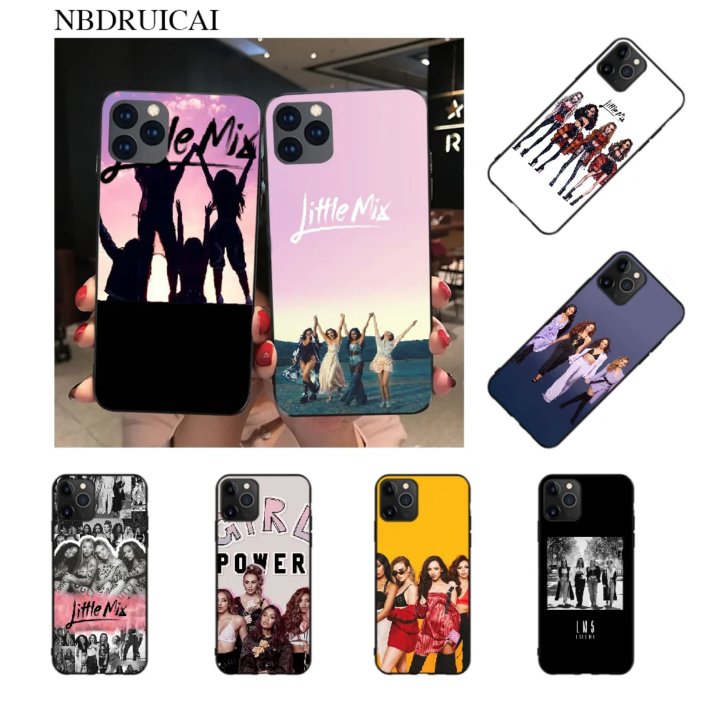 NBDRUICAI Little Mix ТПУ Черный чехол для телефона Корпус iPhone 11 pro XS MAX 8 7 6 6S Plus X 5S SE XR |