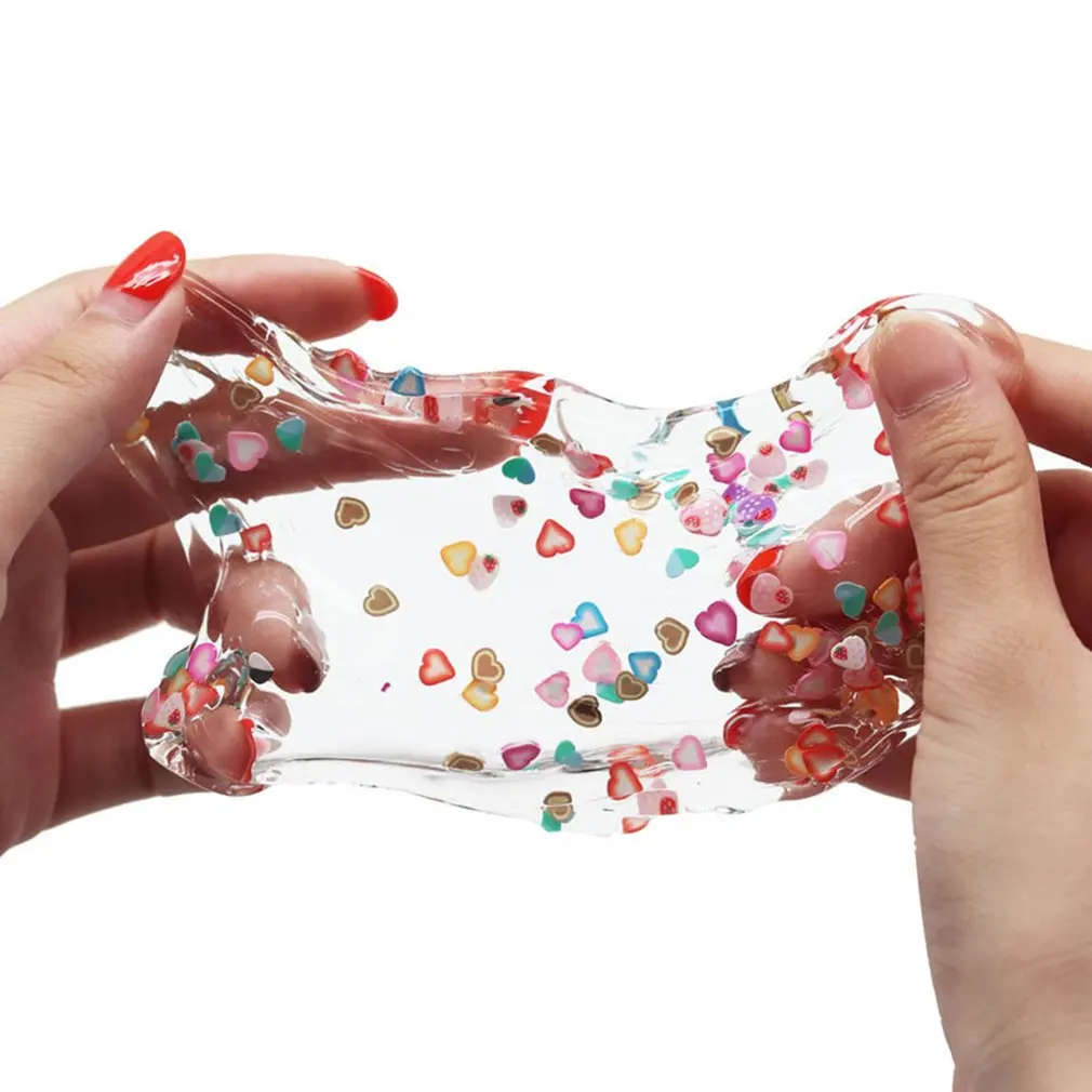 500 г DIY кристальная грязевая прозрачная цветная мягкая шпатлевка Ароматизированная большая емкость для снятия стресса Нетоксичная безопасная глиняная игрушка