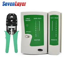 Сетевой кабель тестер Lan rj45 rj11 с проводом кабель щипцы обжимной Профессиональный ПК сети ручные Herramientas инструменты