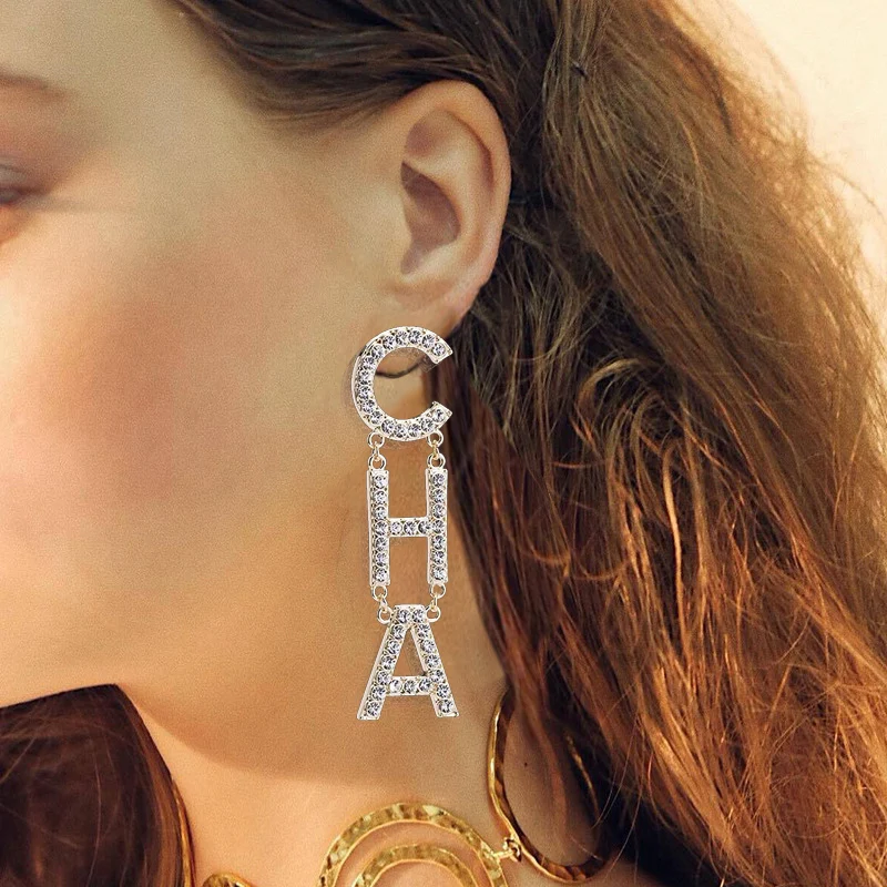 

Oorbellen Boho luxury brand earrings for women Letter Pendant bohemian statement earrings Za fashion Jewelry party Gifts
