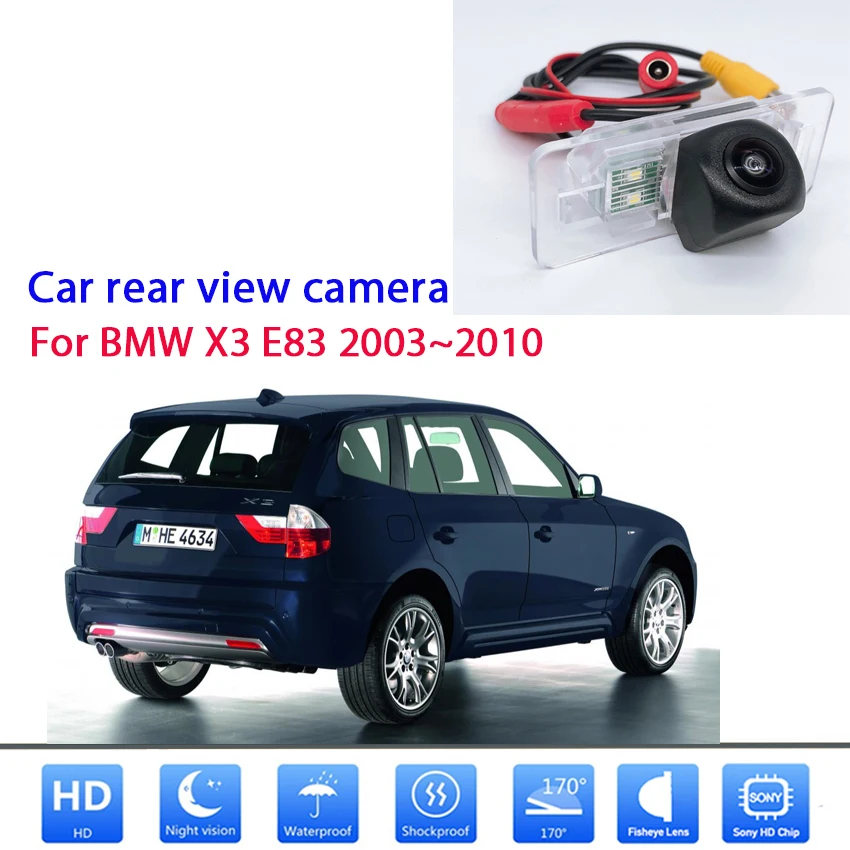 Задний Камера для BMW X3 E83 2003 2004 2005 2006 2007 2008 2009 2010 CCD Full HD Ночное видение номерного