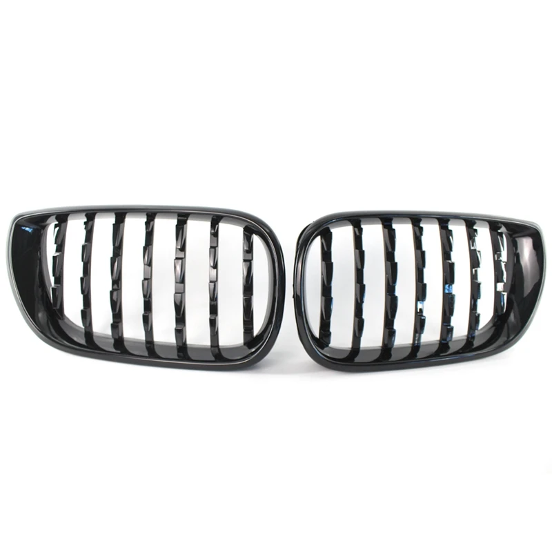 1 пара Abs передняя ноздри для B-m-w 3 серии E46 4 двери 02-05 318I 320I 325I 330I Алмазная решетка Meteor Стиль переднего бампера