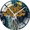 Clocks and watches living room home wall clock mute creative quartz clock bedroom clock decoration free punch wall watch wall 3