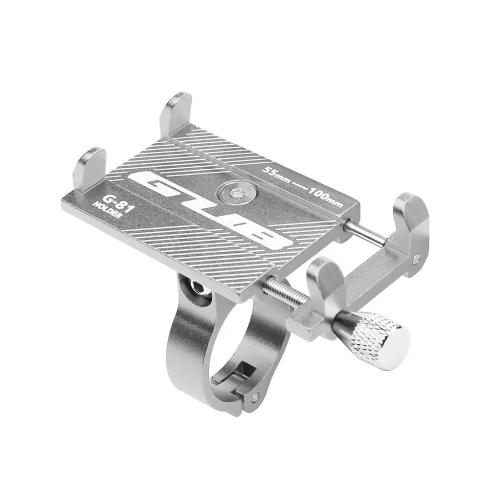 Titanium color GUB алюминиевый универсальный велосипедный держатель для телефона MTB горный велосипед мотоцикл руль зажим подставка для смартфонов 3," до 6,2" - Цвет: Titanium color
