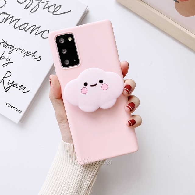 Cartoon Phone Holder Case For Xiaomi Redmi Note 8 9 Pro 7 9S 8T Cover Soft Silicone TPU Stand Case For Xiaomi Redmi 10X 8A 7A