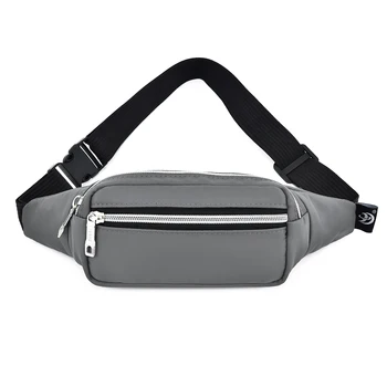 

Unisex Waist Bag Solid Color Casual Style Women Mens Waterproof Multipurpose Simple Stylish Waist Pack Shoulder Bag