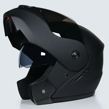 

New Arrival flip up double lens motorcycle helmet removable and washable liner Aerodynamic design modular helmet