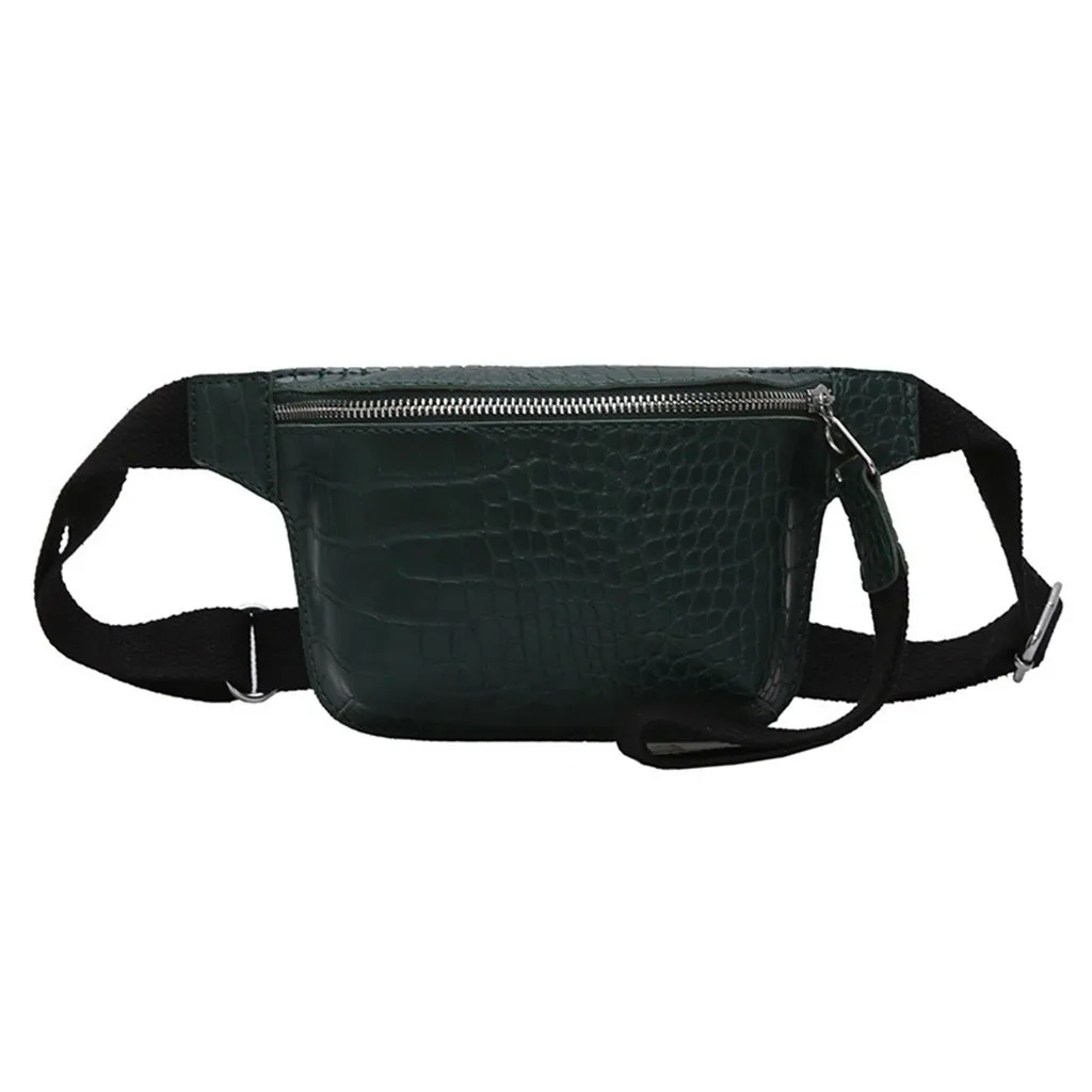 Women's waist bag crocodile leather belt multicolor chest bag fanny pack high quality handbag сумка на пояс поясная сумка#GEX