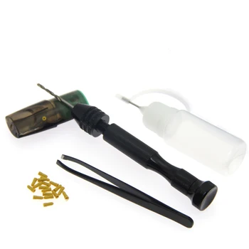 

10pcs Second Generation Electronic Cigarette Vape Pod Punch Hole Punching Oil Tool Kit Diy Hole for RELX Zero JUU Pod Cartridge