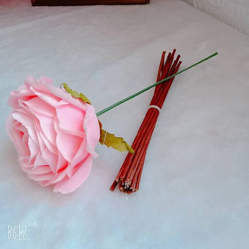 25 piezas de tallos повязка на голову para hortencia Rosa peonia bordado bola DIY аксессуары для украшения boda