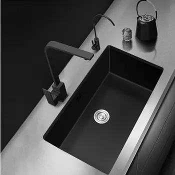 

Kitchen Sink Nanometer Antibacterial Black 304 Sta