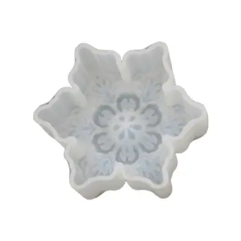 

DIY Crystal Epoxy Mould Large Snowflake Mold High Mirror Pendant Set Table Decor