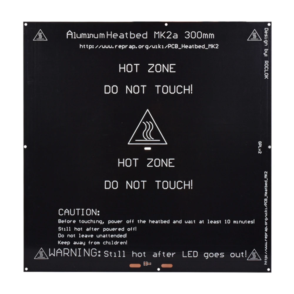 

3D Printer Hot Bed MK2A 300*300*3mm PCB Aluminum Heatbed Hot Plate Accessories of 3D Printer