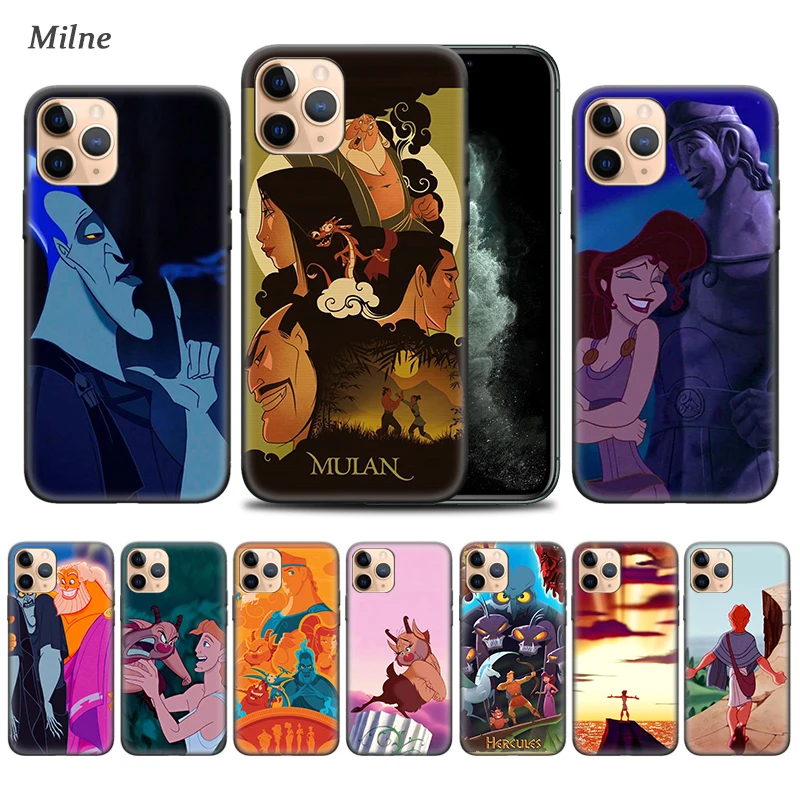 

Anime HERCULES Case for Apple iphone 11 Pro XS Max XR X 7 8 6 6S Plus 5 5S SE 5C Black Soft Bag Phone Cover Coque