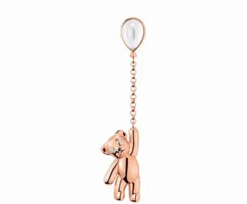 

Fashion Creative gold bear earring Exquisite Hot air balloon earring Asymmetric Dangle animal Drop Earring popular party jewelry