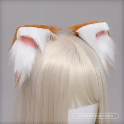 Japanese plush headdress Lolita cat ears JK fox ear accessories hand-made fox beast ear hairpin cosplay auxiliary hairpin
