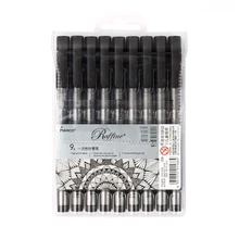 Марко Раффин 9 шт набор водостойких лайнеров для рисования, графики, лайн арта, школы и офиса