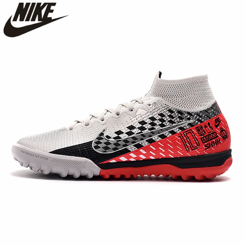 

Nike Mercurial Superfly 7 Football Cleats Boots Sneakers Men Blue Boots Turf Shoes Elite TF 40-44 Mans Boots Red Soccer Shoes