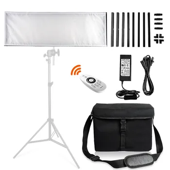 

FL-3090 LED Fabric Light 30x90cm Foldable Photography Lamp Video Panel Light 5600K 576 LEDs with Remote Control for Youtube