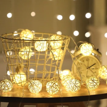 

LED String Lamp Friendship Lamp Sepak Takraw White Battery Type LED Takraw Lamp String Bedroom Decorative Light String
