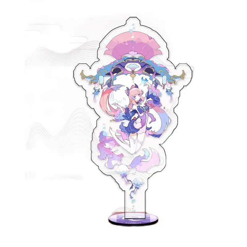 Anime Genshin Impact Stand Acrylic Figure Xiao Ganyu Hutao Kamisato Ayaka Beelzebul Model Plate Desk Decor Fans Collection Gifts