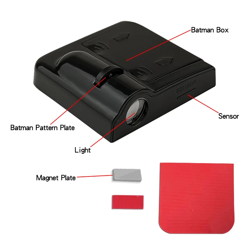 1PCS Universal Led Car Door Welcome Laser Projector Ghost Shadow Night Light Wireless Car Courtesy Lamp kit Accessories led car lights,led lights,led atmosphere lamp,led car decorative lights,car door projector lamps,led car decoration lamp,car ambient lights,led atmosphere lighting,led interior lights,car interior lamp