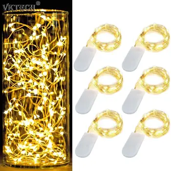 

2m Romantic Star LED String Light Christmas Garlands Party Decorative Flexible Copper Wire Fairy Lamp for Home Room Xmas Tree