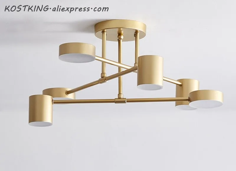 Modern LED Ceiling Light For Living Dining Room Bedroom Lustres Led Chandelier Ceiling Lamp lampara de techo Lighting Fixtures - Цвет корпуса: Gold