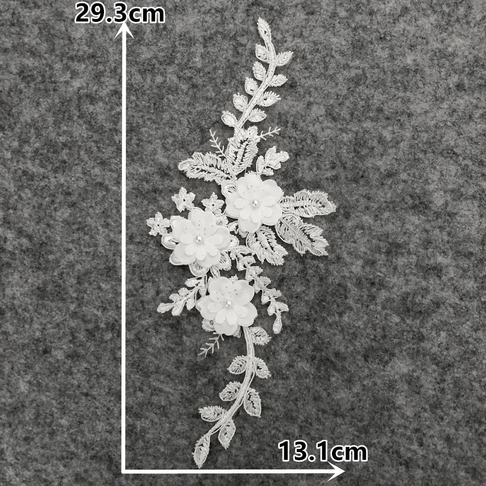 Новая мода жемчужная Кружевная аппликация швейная отделка свадебное украшение кружевной воротник костюм декольте аксессуары DIY вышивальные принадлежности - Цвет: YL1127