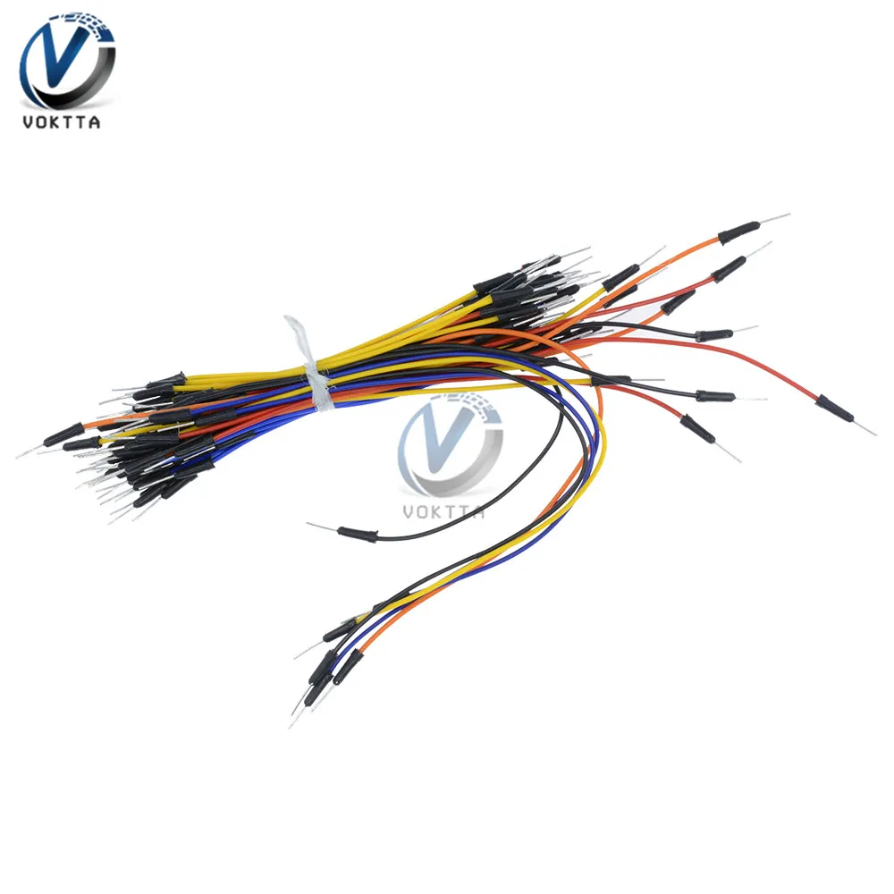 

65pcs/lot Bread Plate Line New Solderless Flexible Breadboard Jumper Wires Cables Jump Code Wire Connector Kit