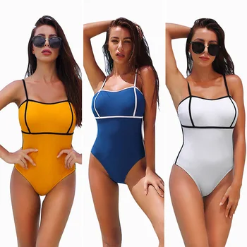 

One-piece Hollow out Swimsuit New 2020 Sexy swimwear women Bodysuit Brazilian Vintage Bathing Suit Beach Wear Female Swimwear