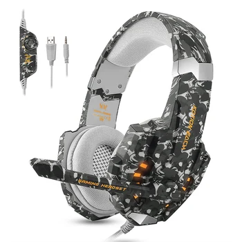 

G9600 Stereo Gaming Headset Over-Ear Wired Headphones for Laptop Mac PC PS4 Xbox One Switch with Mic Mute Volume Control