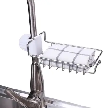

Hot Sink Tap Hanging Holder Faucet Storage Rack Sponge Dishcloth Clip Shelf