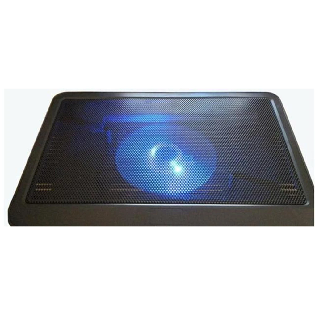 1pc Black Ultra Thin Laptop Cooling Pad Adjustable Stand Notebook
