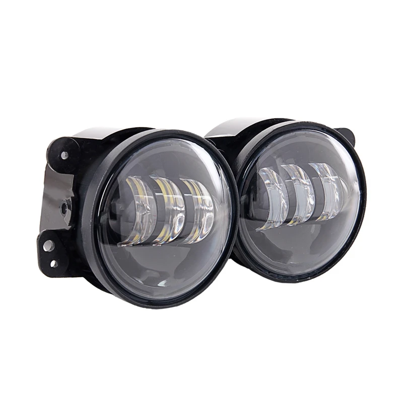  2Pcs 4 Inch 30W Fog Light LED Front Bumper Lights for J e e p Wrangler JK 2007-17 - 4000261465878
