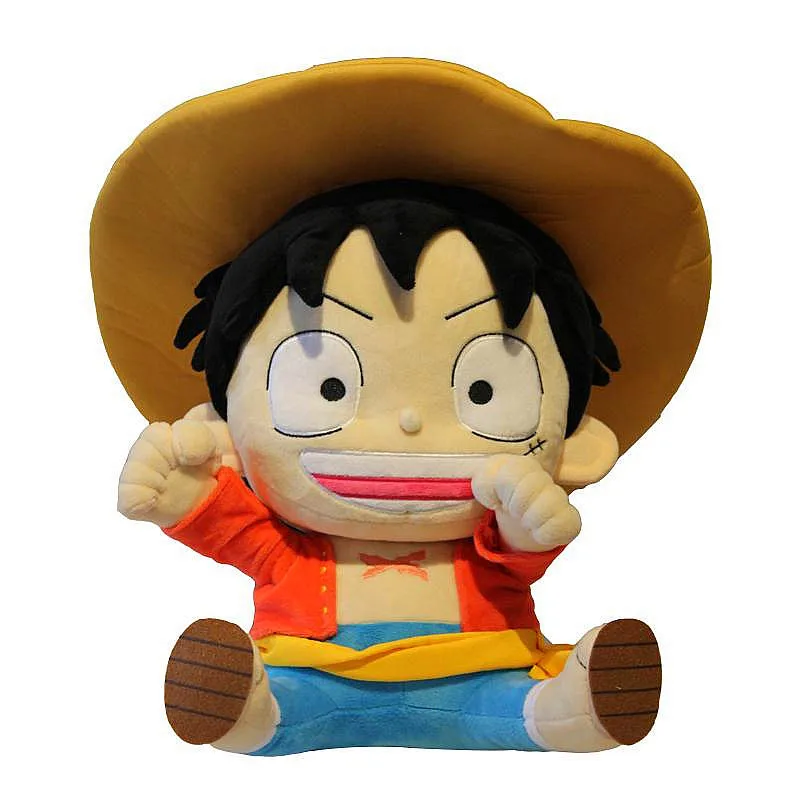 

ONE PIECE Cratoon Cute Doll Monkey D Luffy Plush Toy Bolster Anime Action Figure Collect Model Toy M2382