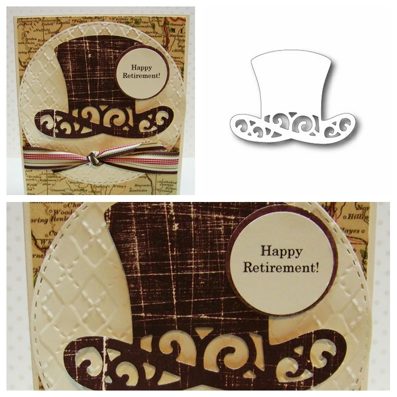 Magical Hat Die Cuts For Card Making Top Hat Metal Cutting Dies