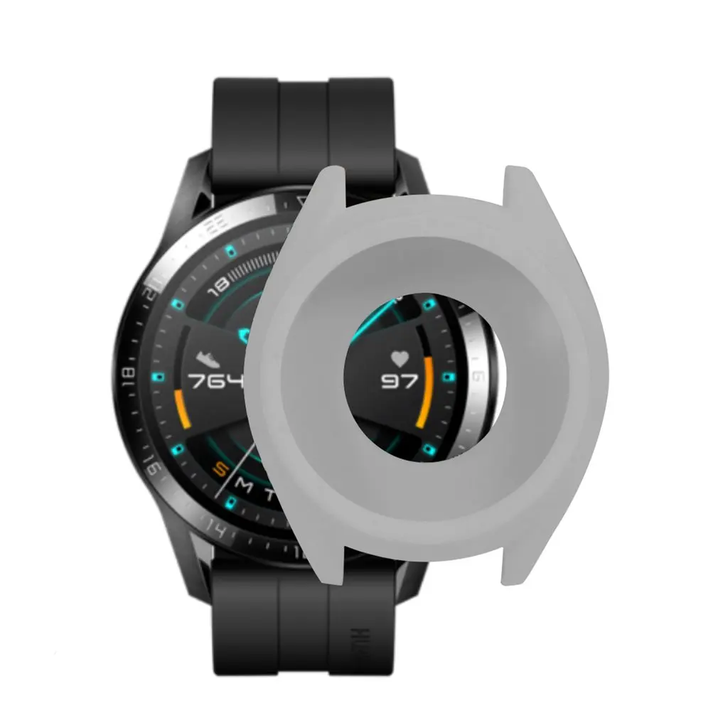 Мягкий ТПУ силиконовый чехол для huawei Watch GT 2 GT умный Браслет защитная рамка оболочка для GT2 защитный напульсник