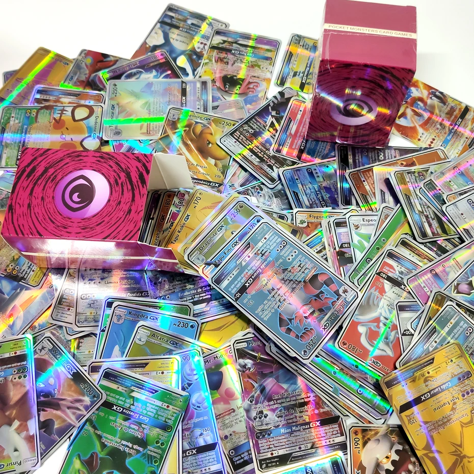 New Pokemon Cards in Portuguese TAG TEAM GX V VMAX Trainer Energy  Holographic Playing Cards Game Português Children Toy - AliExpress