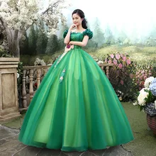 Chic Appliques Beads Green Quinceanera Dresses Puffy A Line Off Shoulder Long Sweet 16 Prom Dress Party Vestidos De 15 Anos