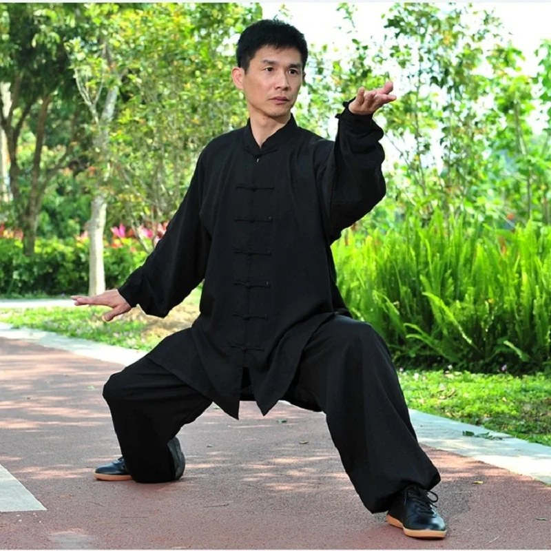 Настоящие Свободные повседневные брюки широкие ноги брюки Kungfu& Tai для Chi сплетни многофункциональные на любой случай, чем работа S11
