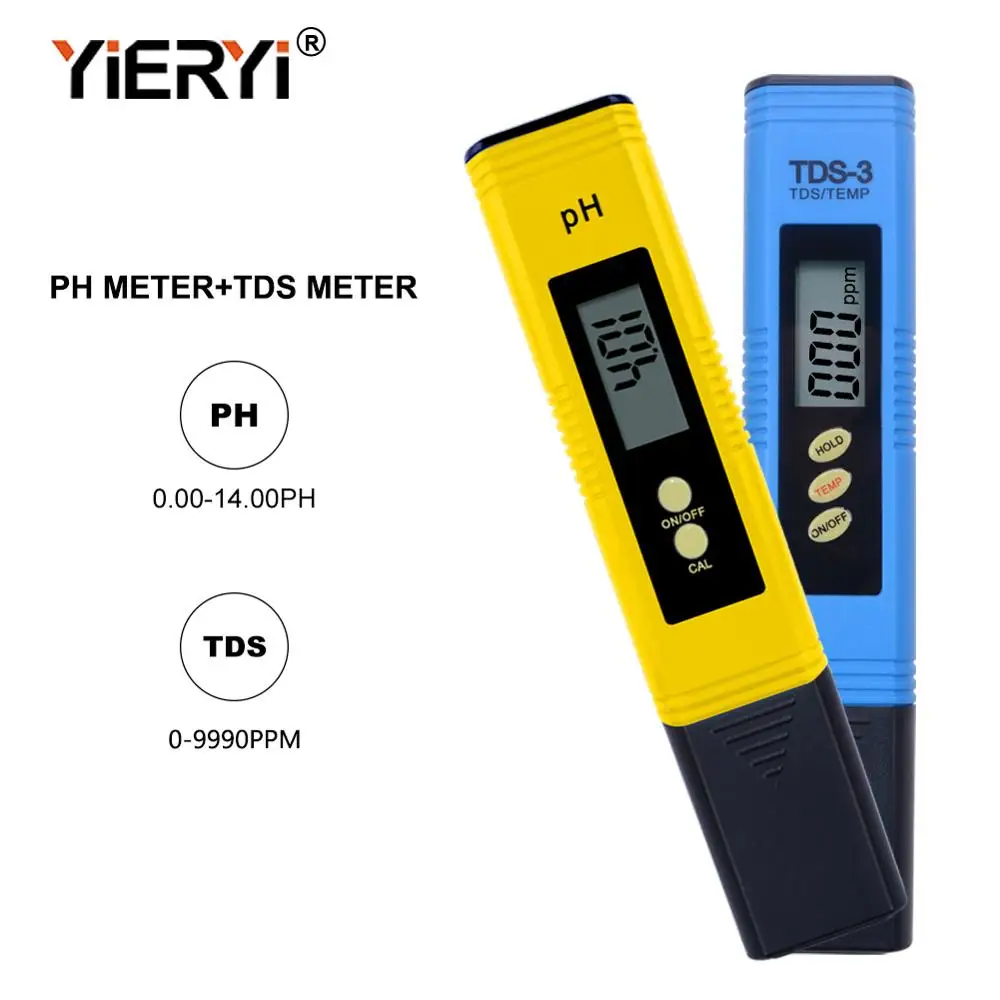 Цифровой TDS измеритель yieryi тестер с автоматической калибровкой для определения