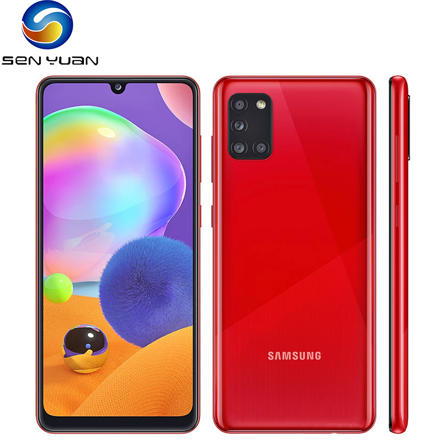 Original Samsung Galaxy A31 A315G/DS Cell Phone Dual SIM Global Version 6.4" 6GB+128GB 48MP 4G Mobile Phone Android Smartphone iphone 8 refurbished