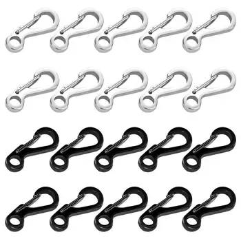 

Hot Sale Key Rings Delicate Texture 10pcs/set Keychains SF Portable Survival Carabiner for Outdoor Camping Travel