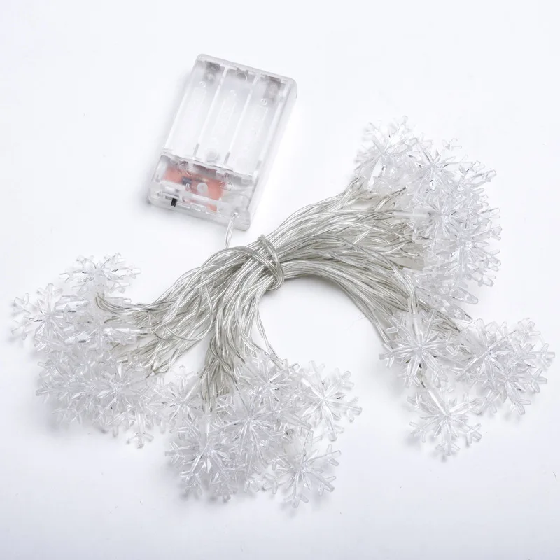 Christmas New Year Decoration 1M 3M 6M LED Snowflake String Lights Christmas Decorations for Home Navidad New Year