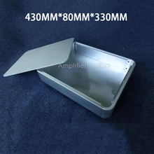 

1PCS BZ4308T Silver Enhanced Version Rounded Corner Amplifier Chassis Case Tube Amp Box DIY Enclosure 430MM*80MM*330MM AP153