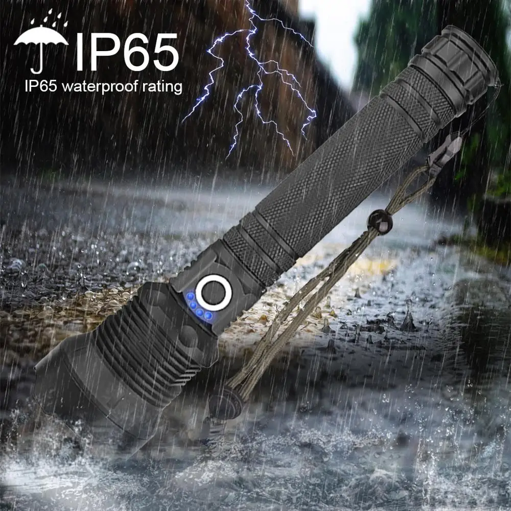 Самая мощная лампа XHP70.2 самый мощный фонарик USB Zoom СВЕТОДИОДНЫЙ Фонарь XHP70 XHP50 18650 или 26650 батарея Лучший Отдых на природе