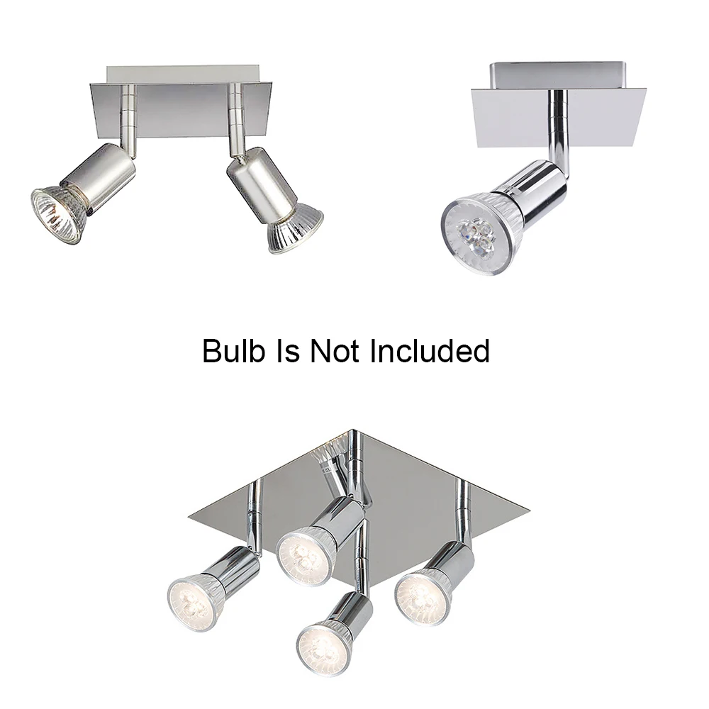 

1/2/4 Head Rotatable Ceiling lights Lighting Lamps For Bedroom Living Room Ceiling Light Lamp Modern GU10 Lights