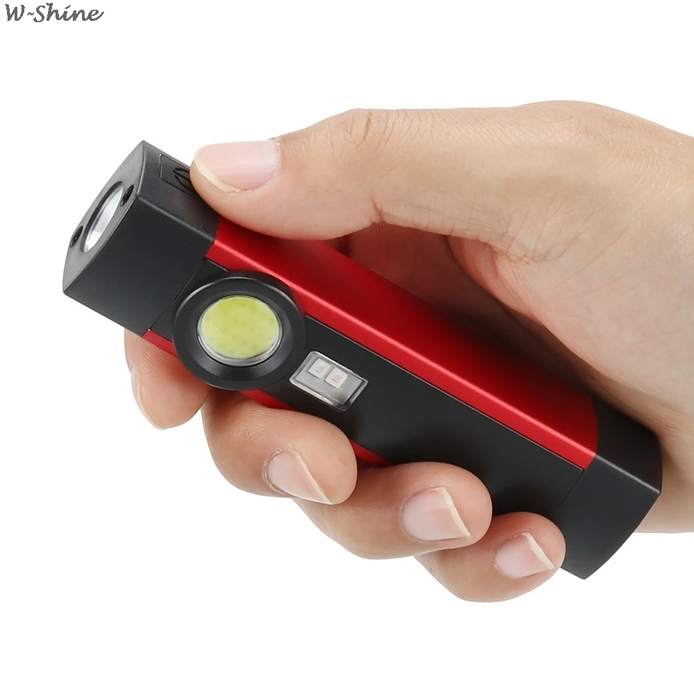 

4 in1 Portable Spotlight Working Light Rechargeable LED COB Camping Work Inspection Light Lamp Hand Torch Magnetic